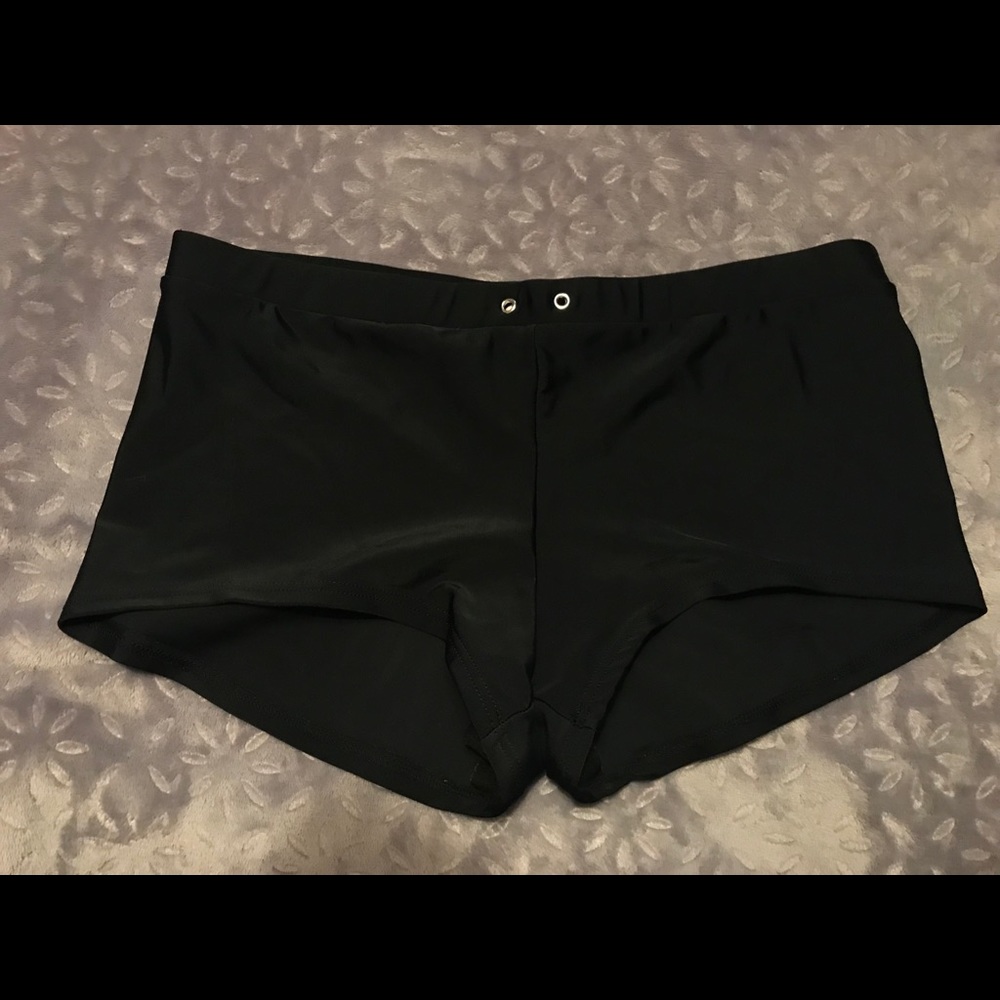 Black boy short swimsuit bottoms